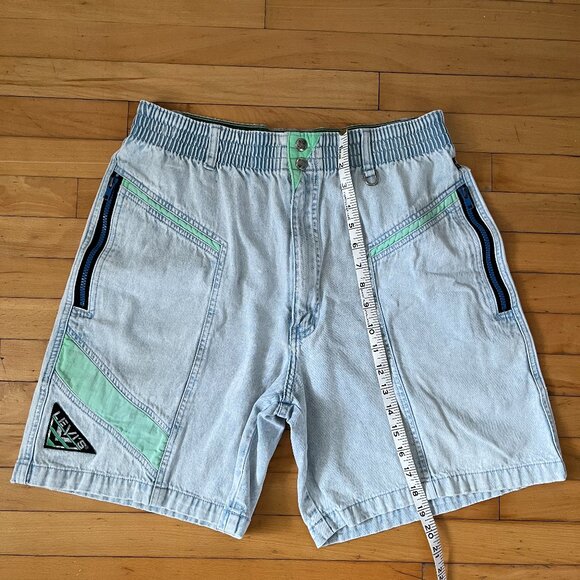 Vintage Levi's Black Tab Sport Jeans Shorts - Picture 12 of 14